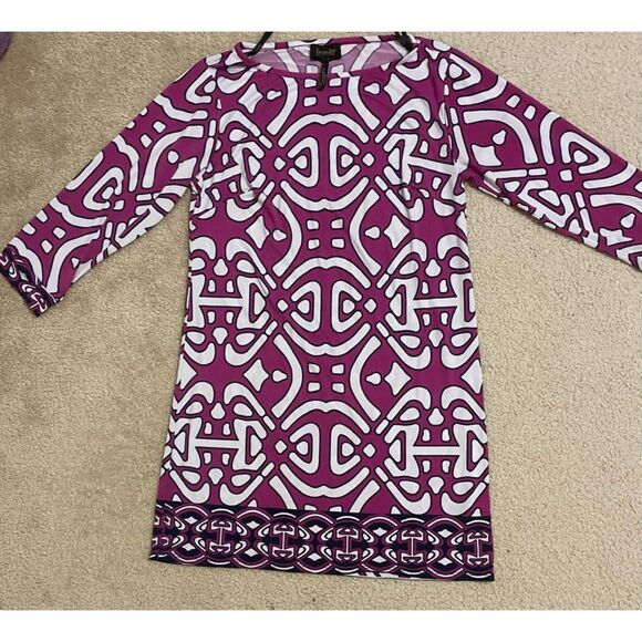 Laundry By Shelli Segal Geometric Pattern Dress Size 6 - Picture 2 of 9